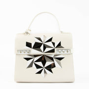 Shop the authentic Delvaux White Box Calf Poussiere d'Eoiles Tempête MM second hand on Labellov.com