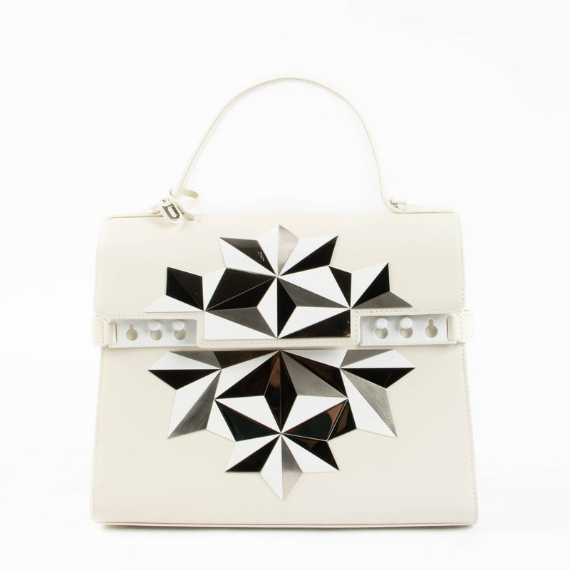 Shop the authentic Delvaux White Box Calf Poussiere d'Eoiles Tempête MM second hand on Labellov.com
