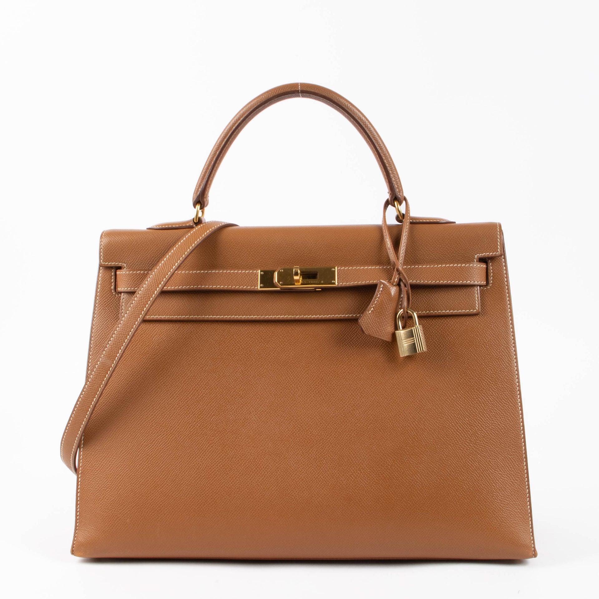 Hermes Kelly 35 Gold Courchevel GHW