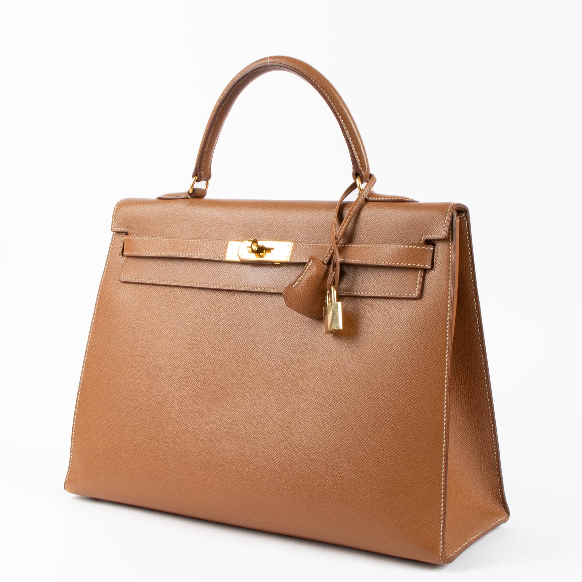 Hermes Kelly 35 Gold Courchevel GHW