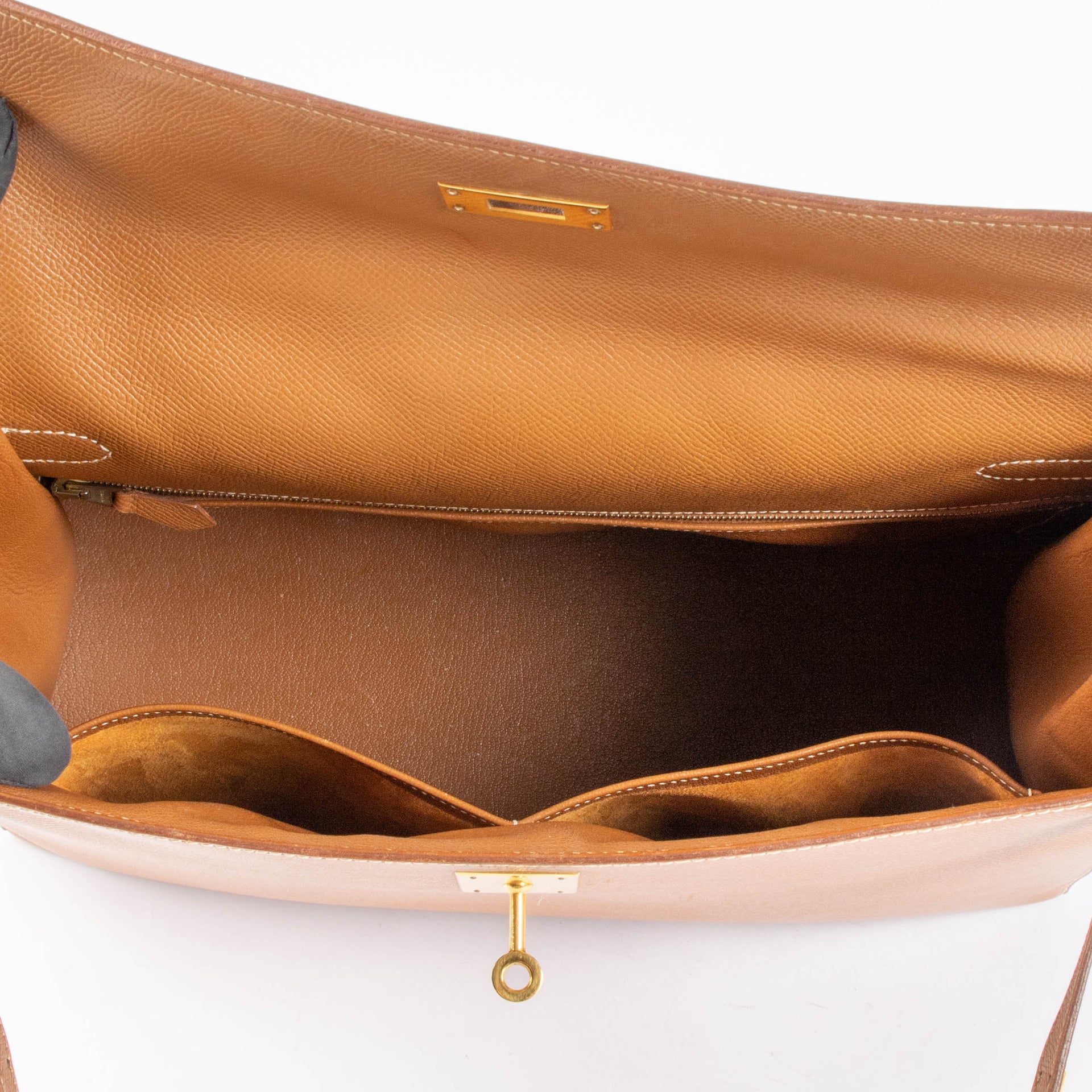 Hermes Kelly 35 Gold Courchevel GHW