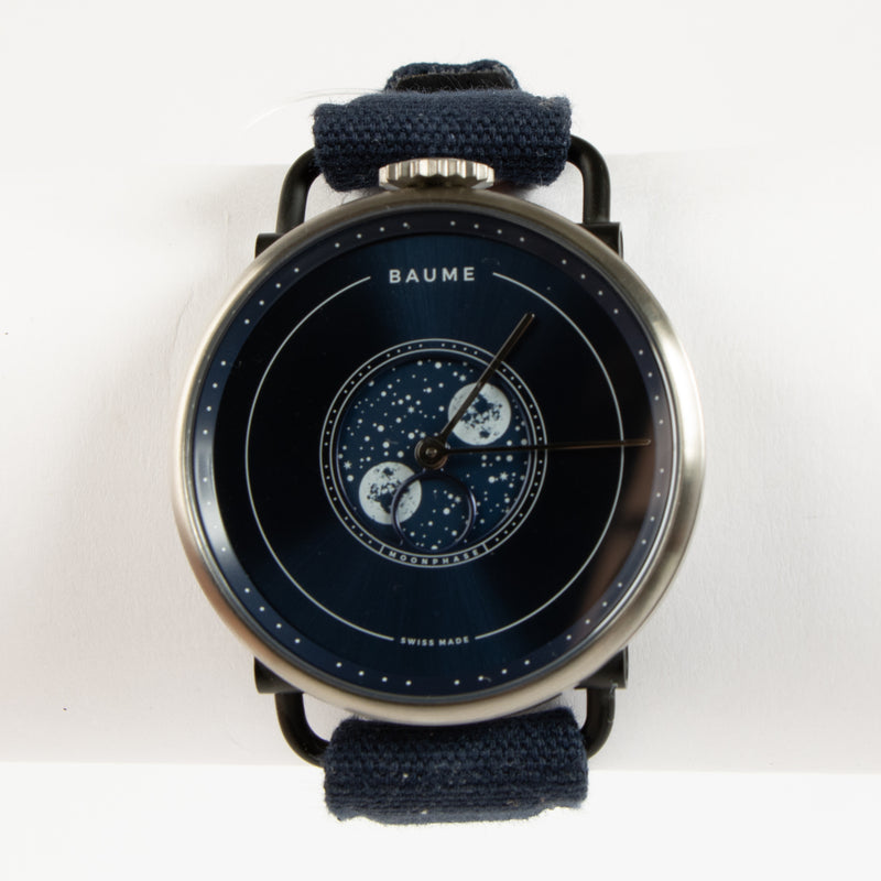 Shop the authentic Baume & Mercier Moon Phase Blue Watch on Labellov.com !