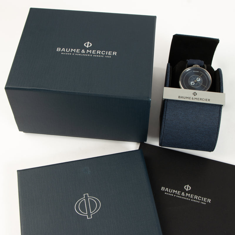 Shop the authentic Baume & Mercier Moon Phase Blue Watch on Labellov.com !