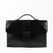 Shop authentic Delvaux Black Alligator Detail Briefcase on Labellov.com.