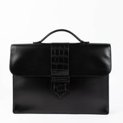 Shop authentic Delvaux Black Alligator Detail Briefcase on Labellov.com.