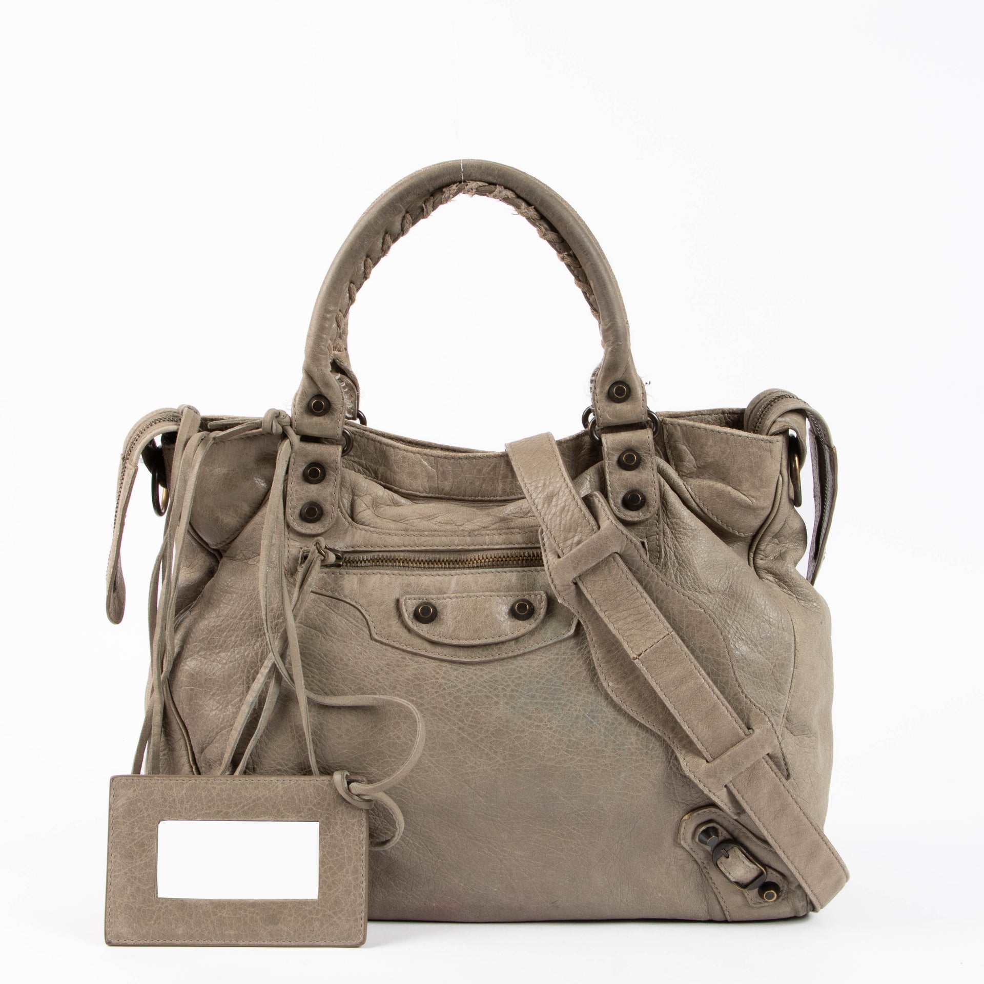 Balenciaga Grey Classic Velo Bag