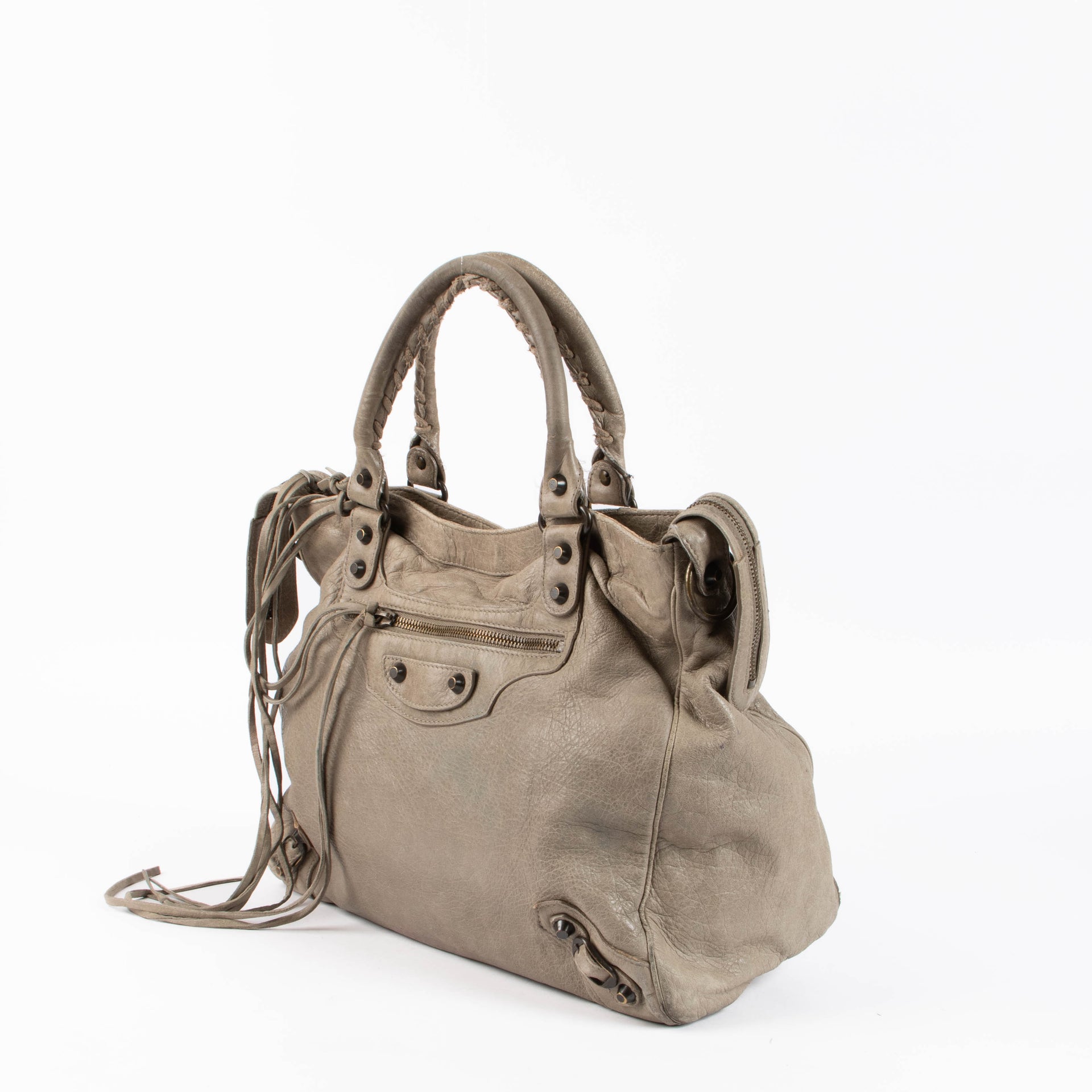 Balenciaga Grey Classic Velo Bag