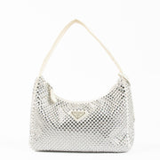Shop this 100% authentic Prada Crystal Re-Edition 2000 Mini Satin Bag at Labellov.com