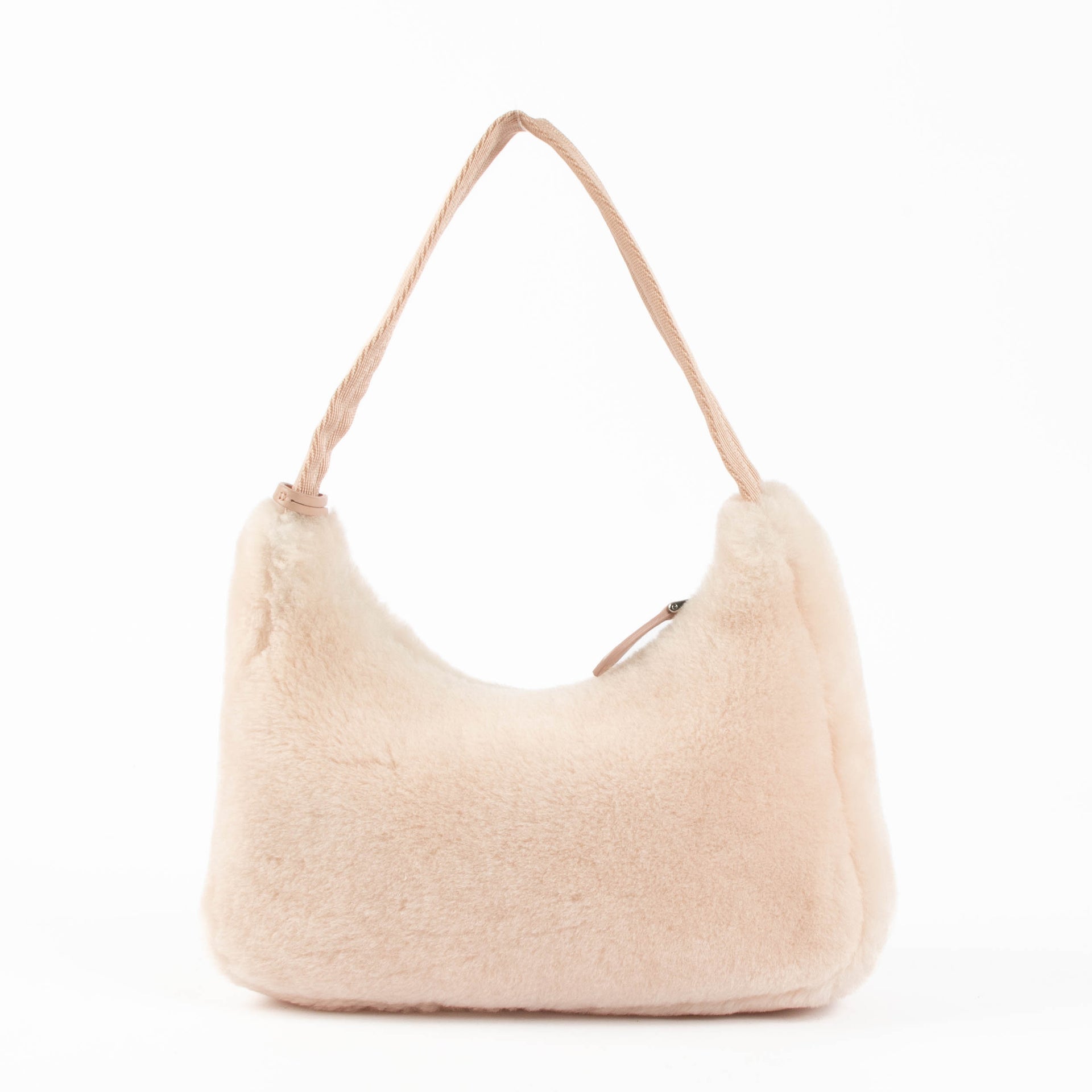 Shop this 100% authentic Prada Pink Re-Edition 2000 Shearling Bag at Labellov.com