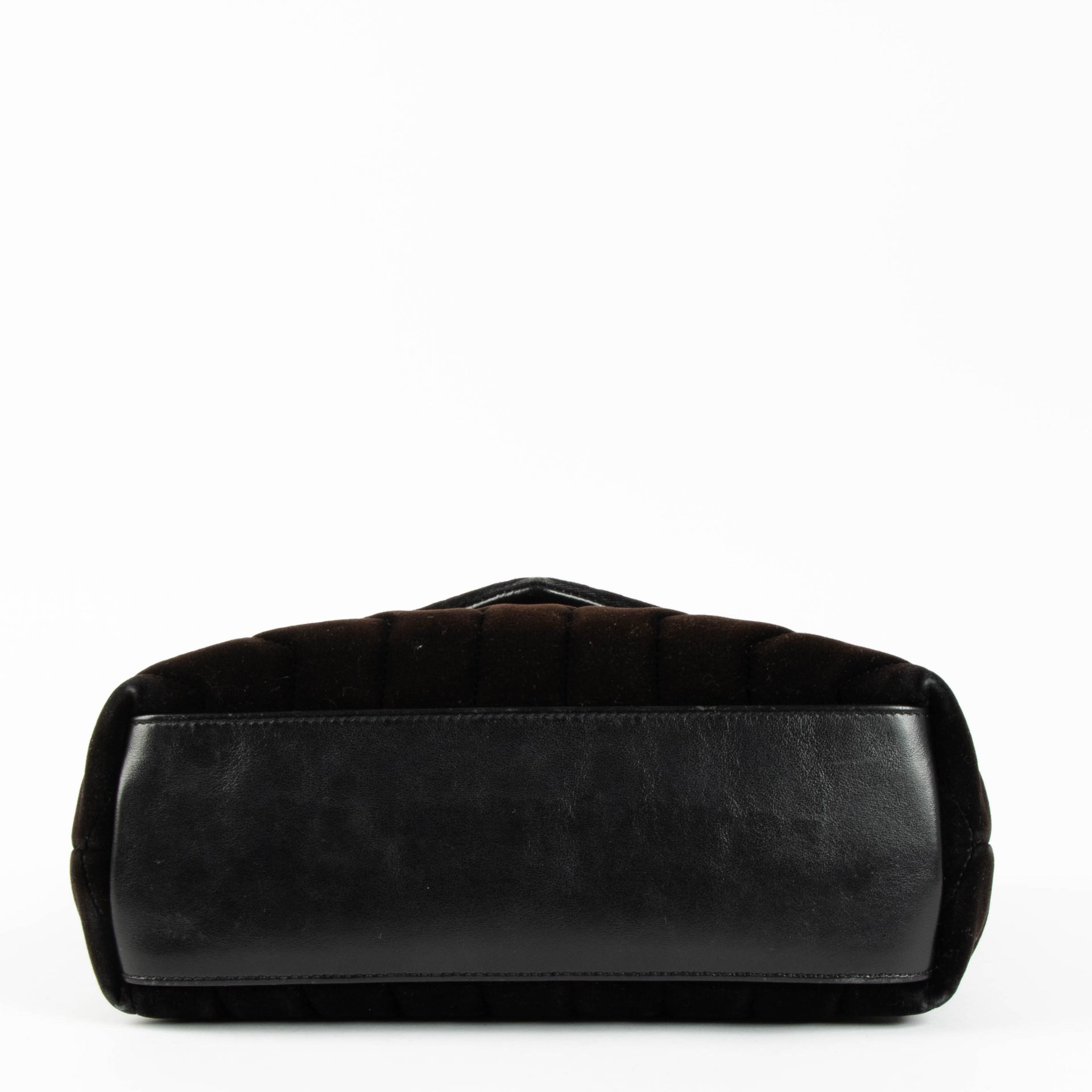 Saint Laurent Black Velvet Loulou Small Bag