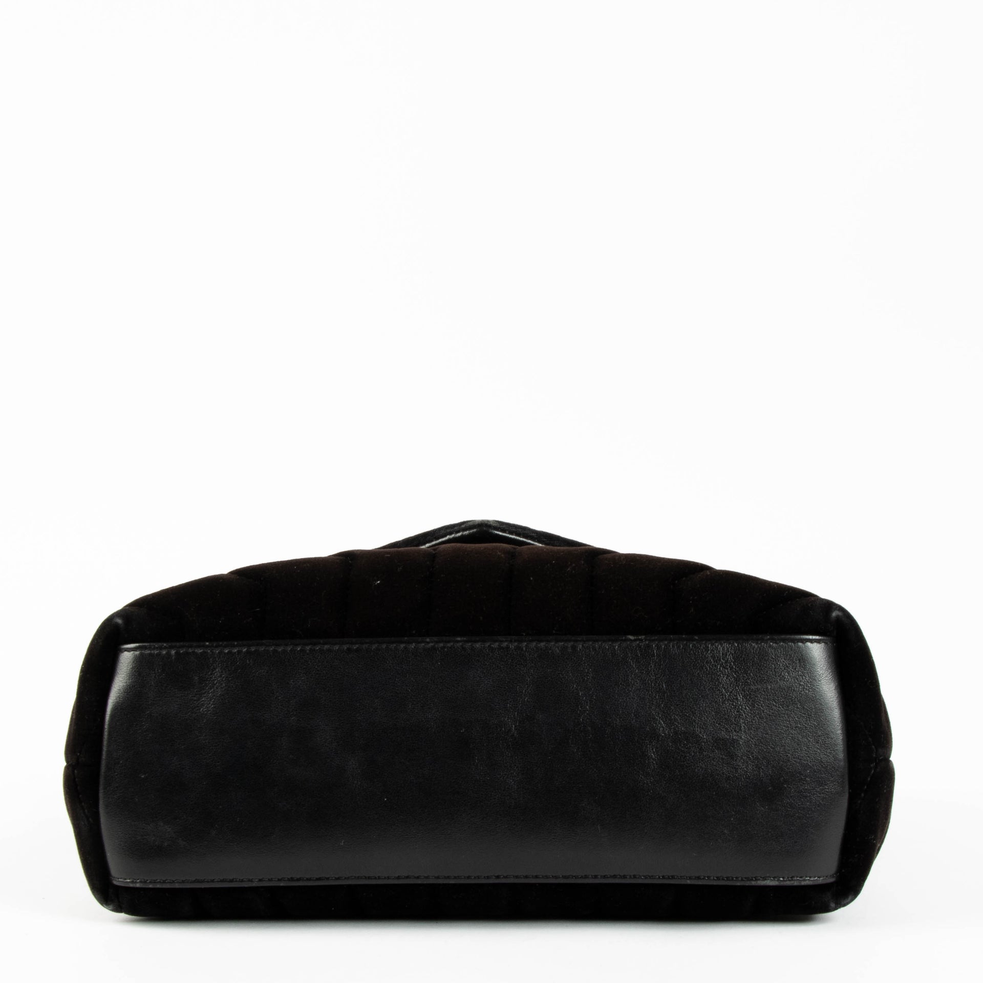 Saint Laurent Black Velvet Loulou Small Bag