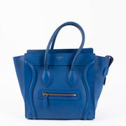 Shop this 100% authentic Celine Electric Blue Micro Luggage Bag at Labellov.com