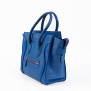 Shop this 100% authentic Celine Electric Blue Micro Luggage Bag at Labellov.com