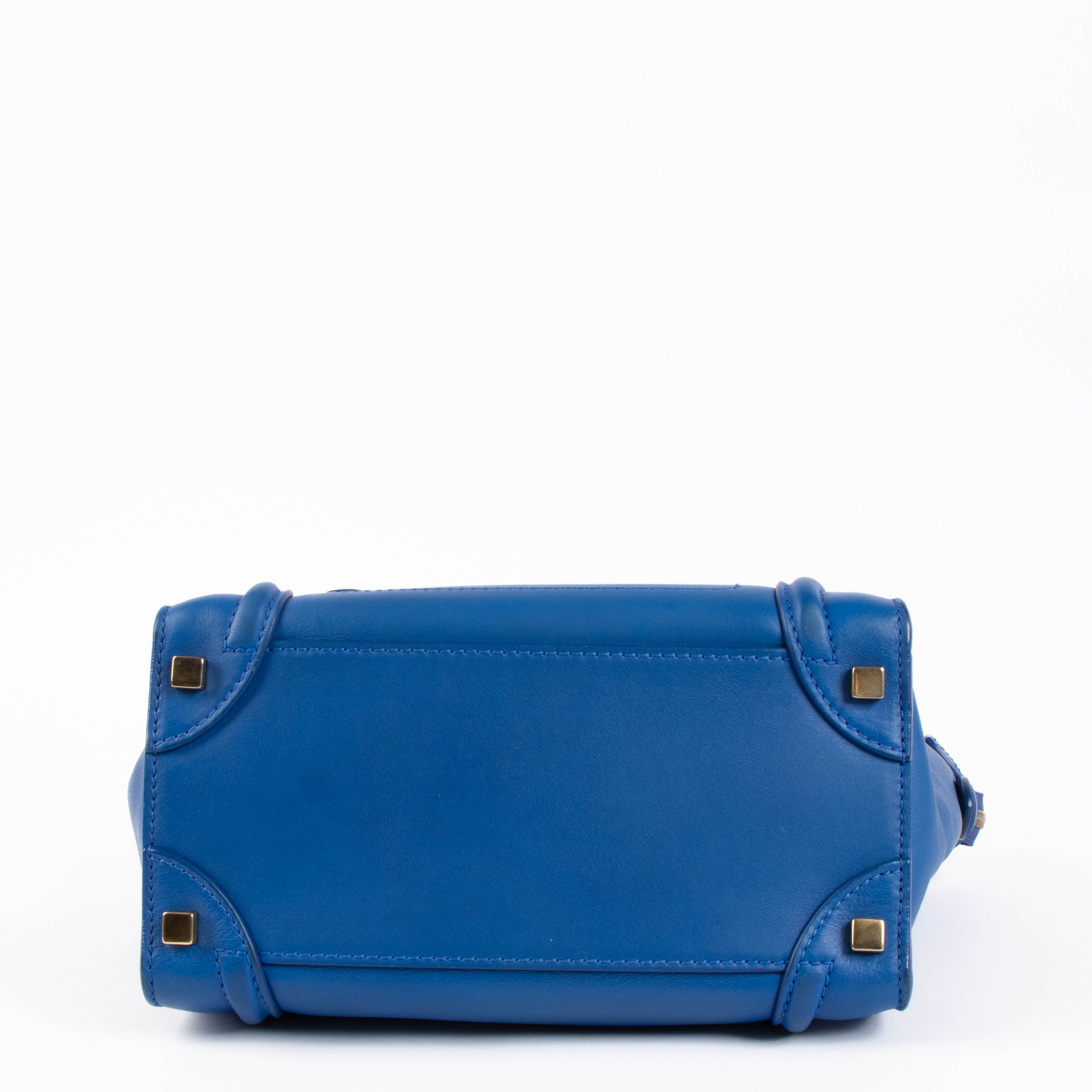 Celine Electric Blue Micro Luggage Bag – Labellov
