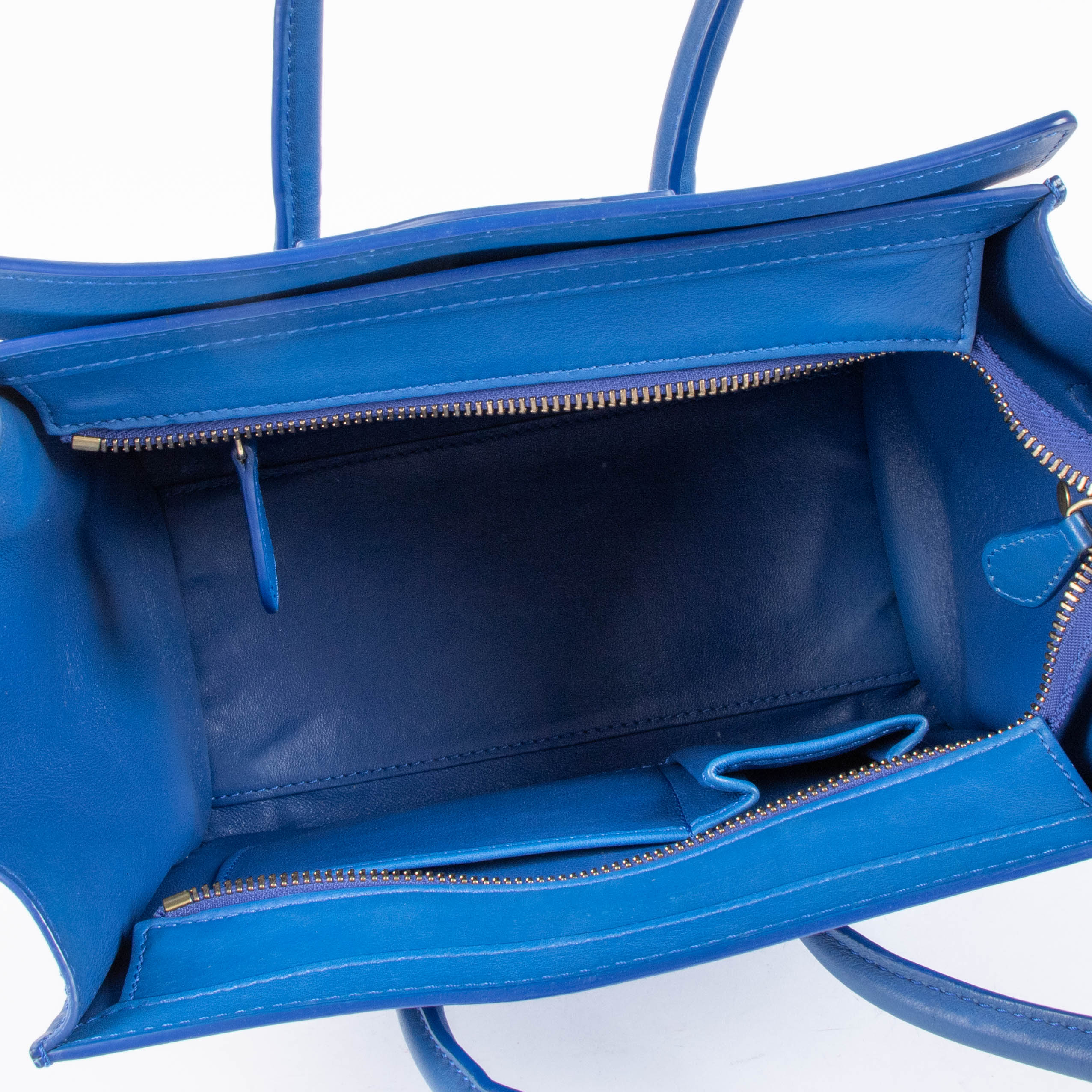 Celine Electric Blue Micro Luggage Bag – Labellov