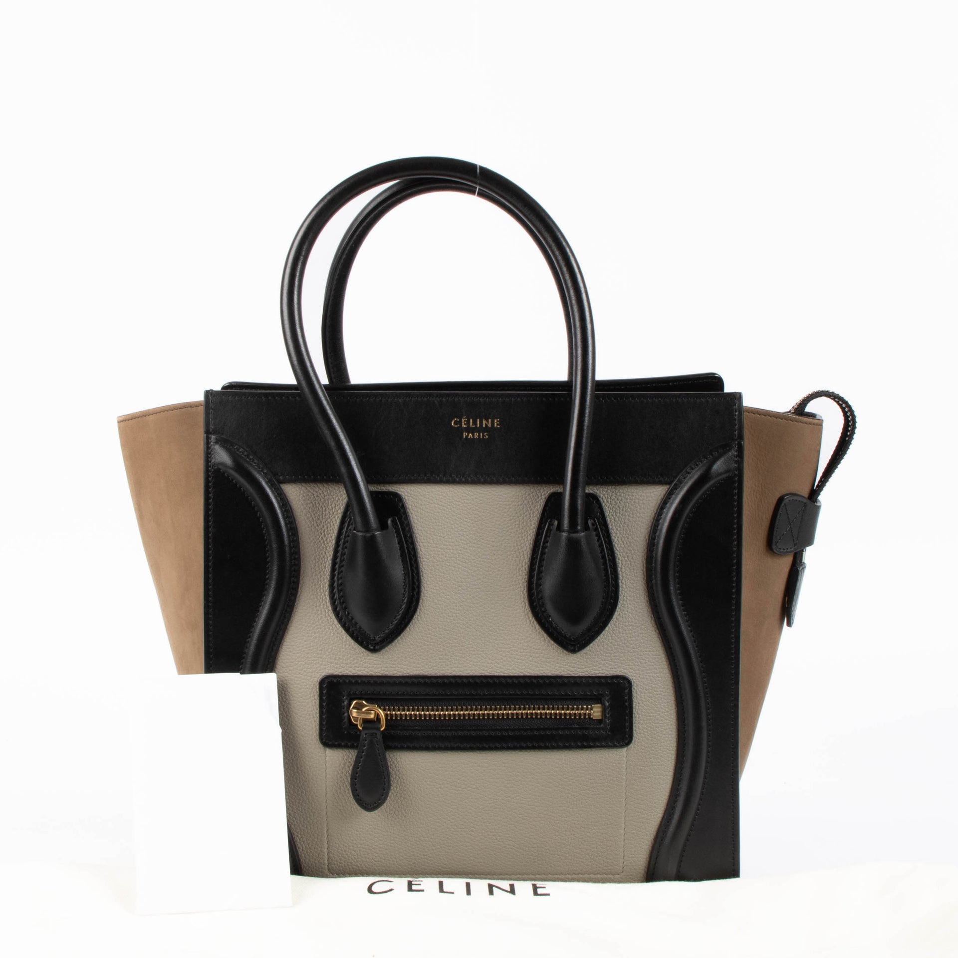 Shop this authentic Celine Tri-Color Micro Luggage Bag pre-loved on Labellov.com 