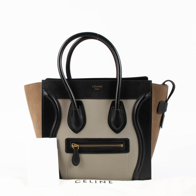 Shop this authentic Celine Tri-Color Micro Luggage Bag pre-loved on Labellov.com 