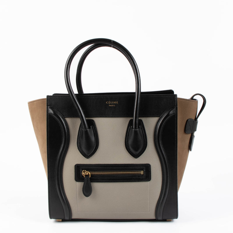 Shop this authentic Celine Tri-Color Micro Luggage Bag pre-loved on Labellov.com 