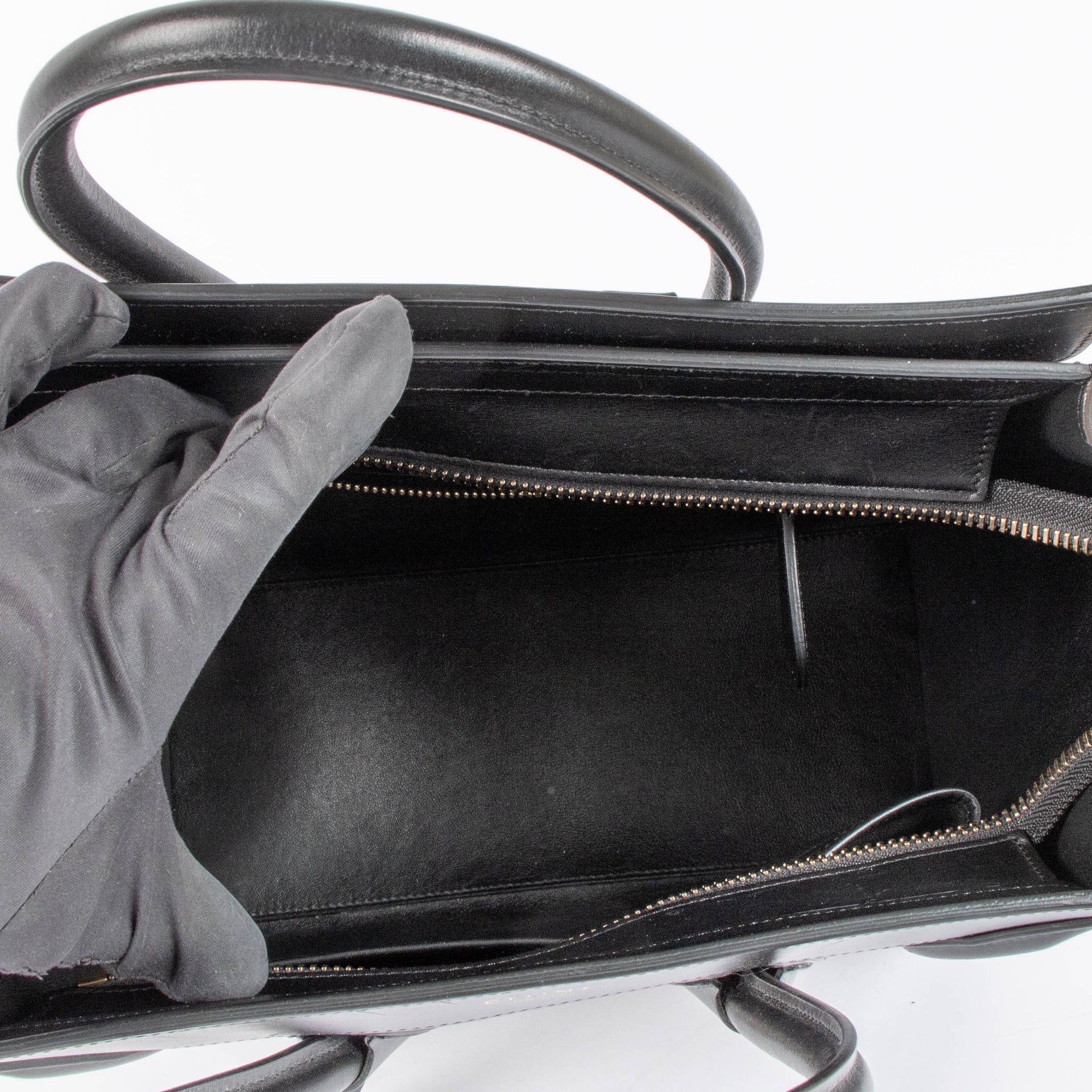 Shop this authentic Celine Tri-Color Micro Luggage Bag pre-loved on Labellov.com 