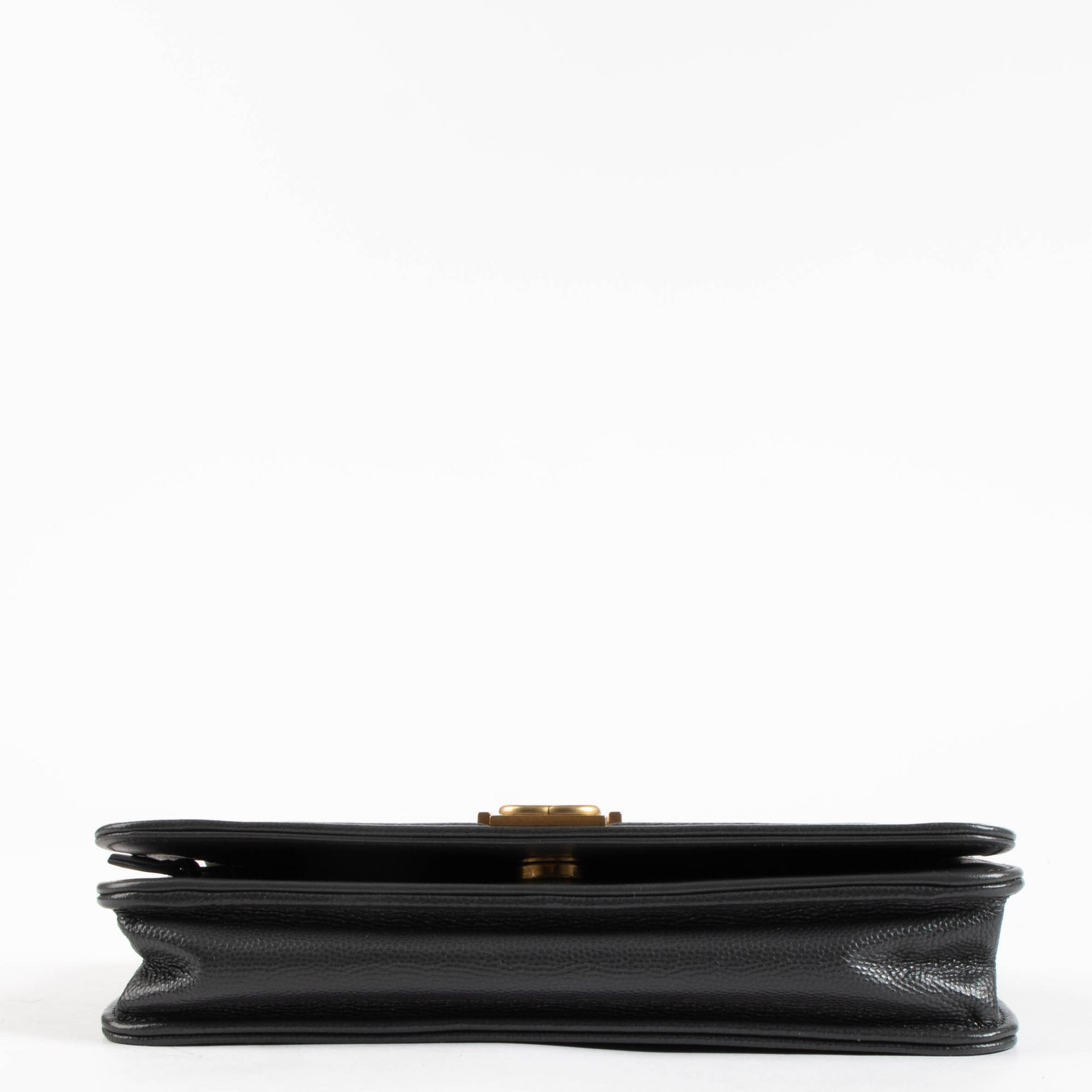 Chanel Grey Chevron Caviar Boy Chanel Wallet On Chain