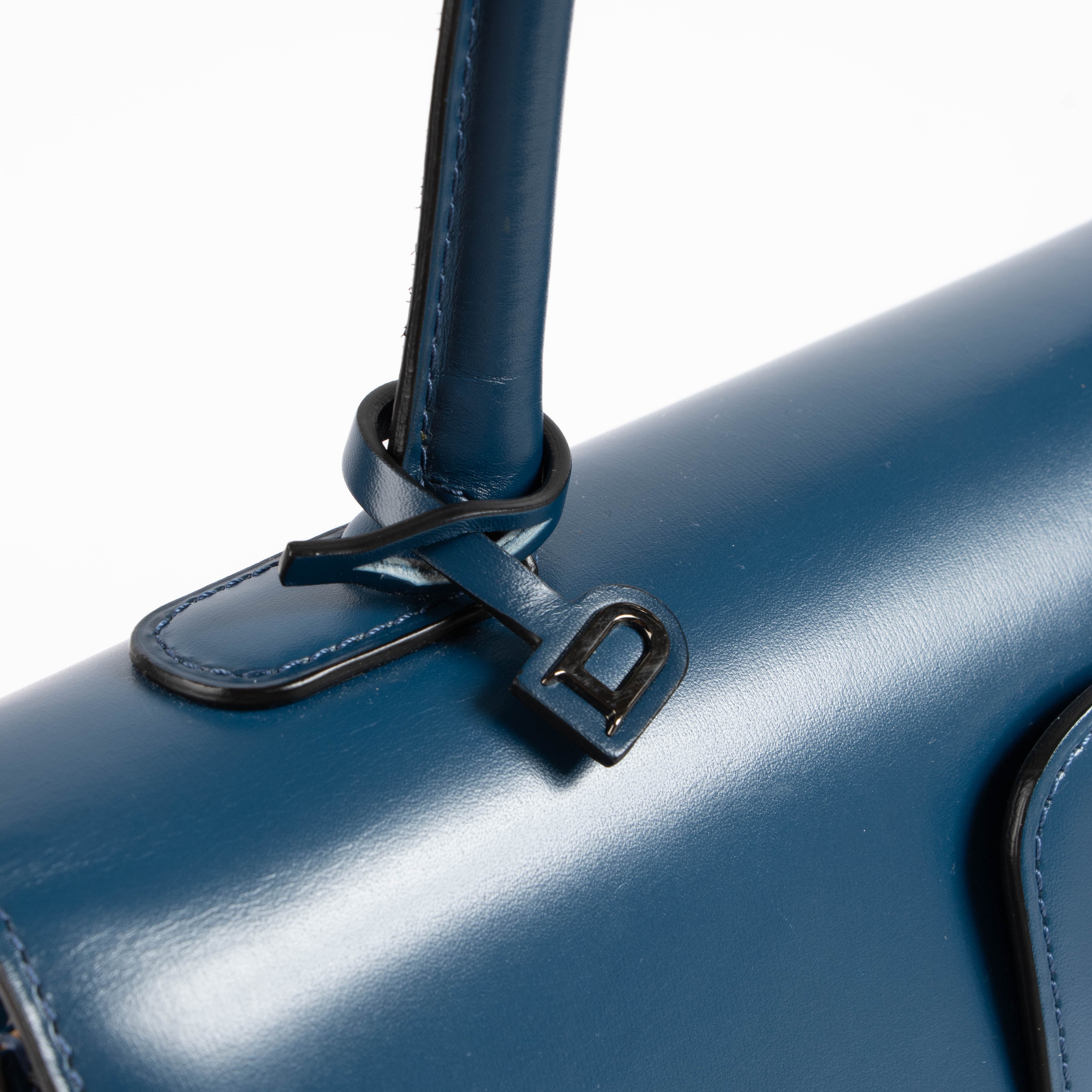 Delvaux Bleu de Prusse Box Calf Brillant MM Bag – Labellov