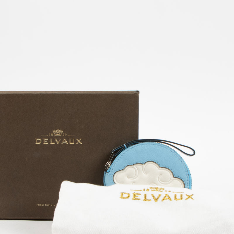 Shop this authentic Delvaux Blue Dans les Nuages Coin Purse Pre-Loved on Labellov.com