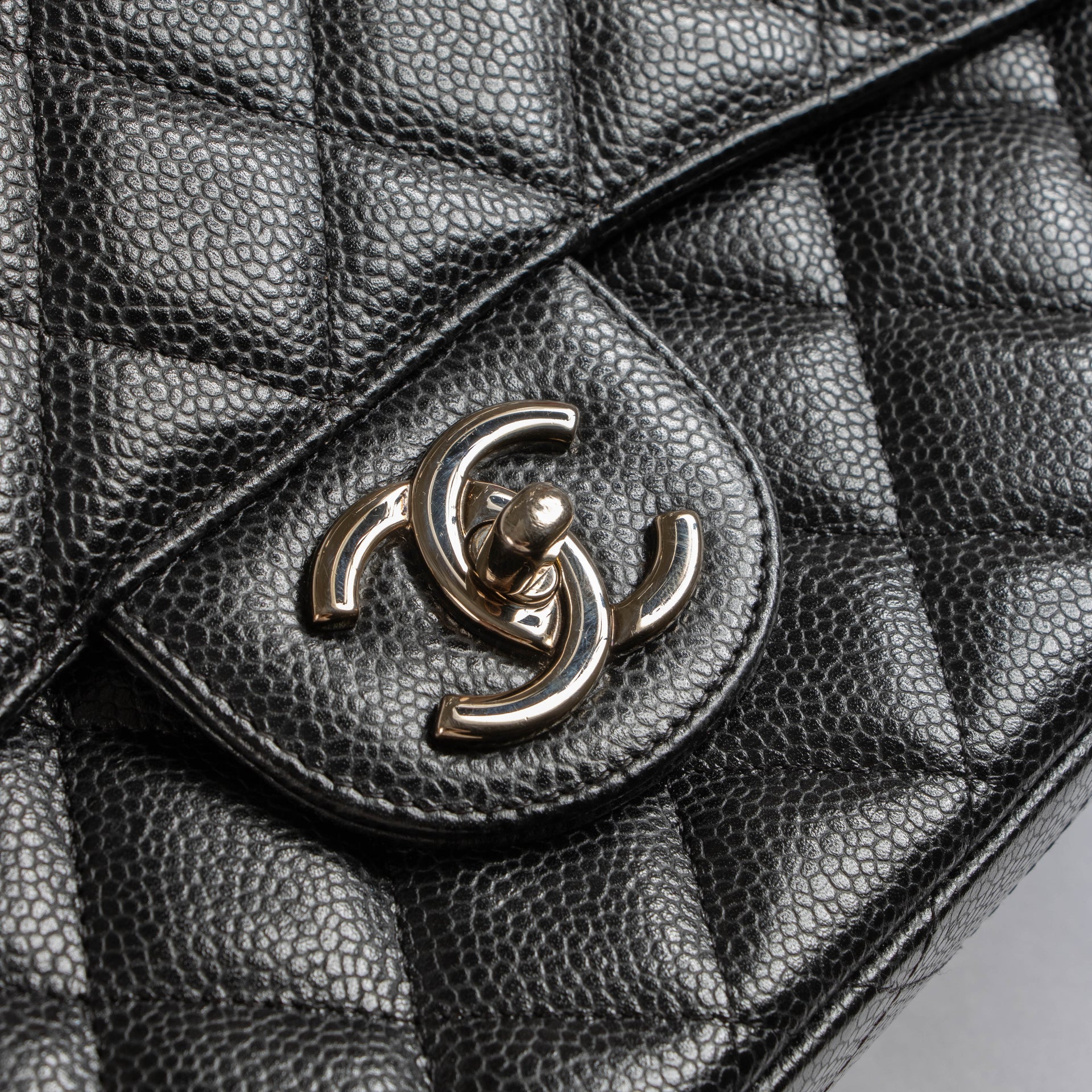 Chanel Black Caviar Maxi Classic Bag