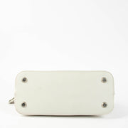 Shop this authentic Balenciaga White Logo Ville Small Bag pre-loved on Labellov.com
