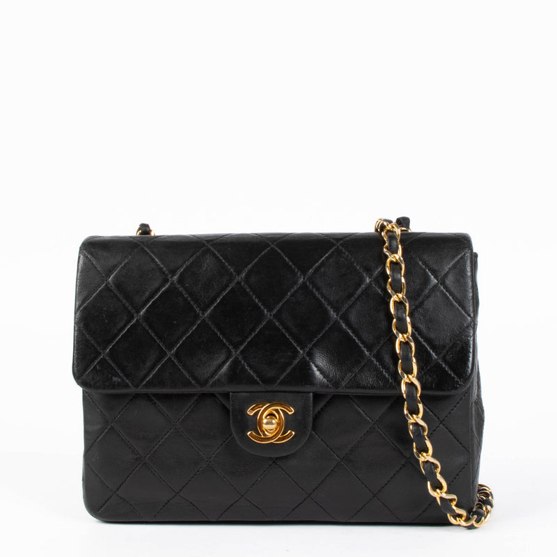 Shop this 100% authentic Chanel Vintage Black Lambskin Small Flap Bag at Labellov.com