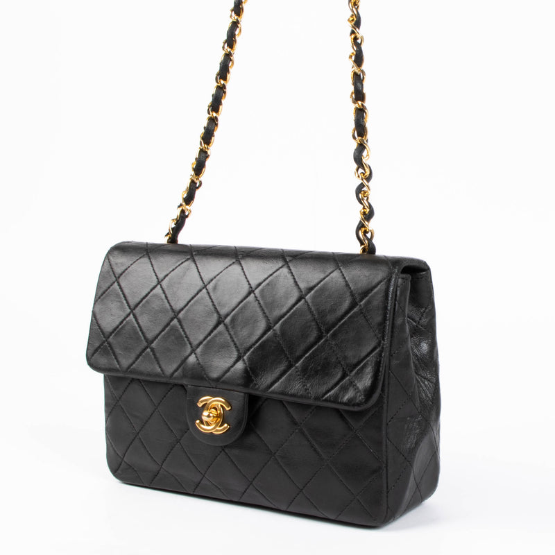 Shop this 100% authentic Chanel Vintage Black Lambskin Small Flap Bag at Labellov.com