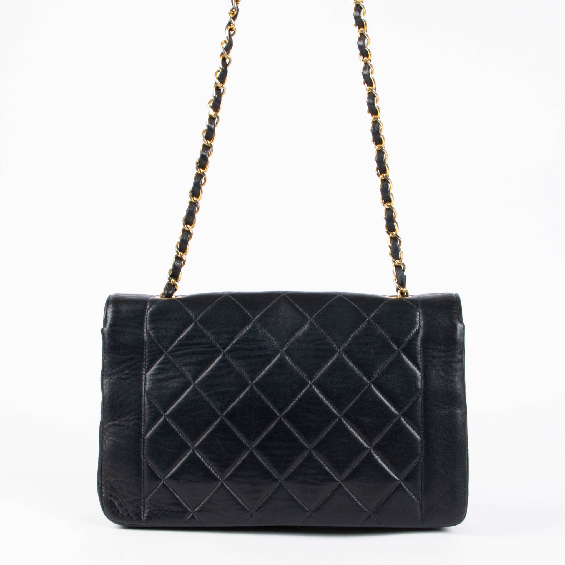 Chanel Vintage Navy Medium Diana Flap Bag