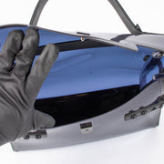 Shop the authentic Delvaux Tempête Dark Night Top Handle second hand on Labellov.com