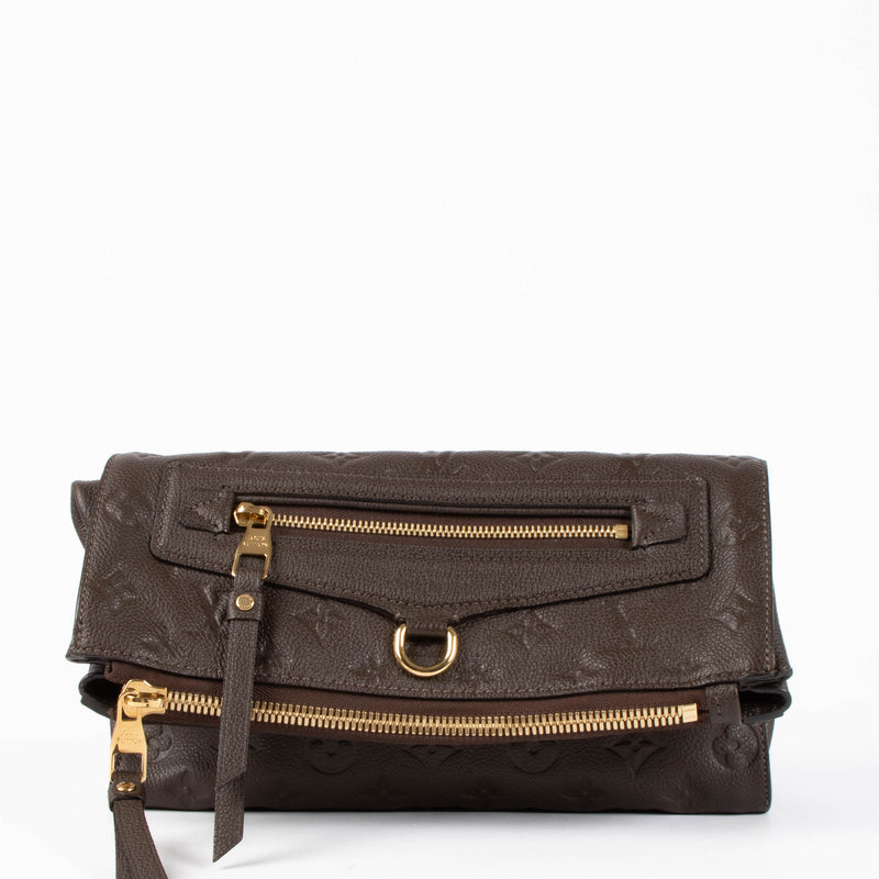Shop the authentic Louis Vuitton Terre Mongoram Empreinte Petillante Clutch second hand on Labellov.com