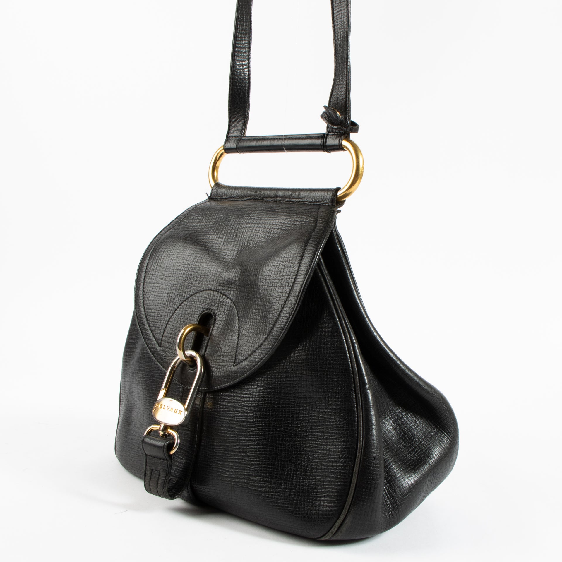 Delvaux  Black Cerveau Shoulder Bag