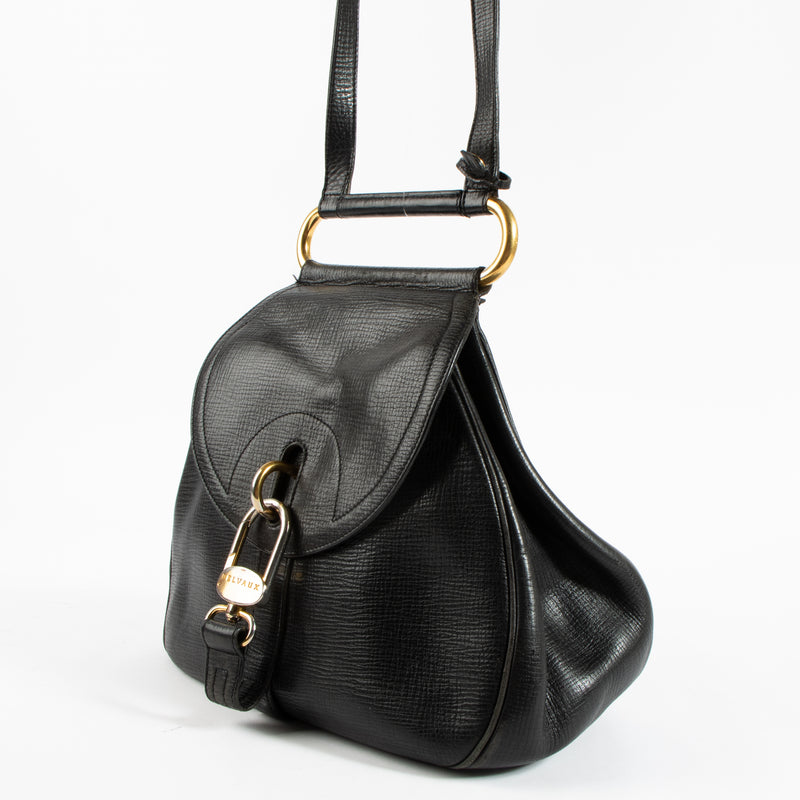 Delvaux  Black Cerveau Shoulder Bag