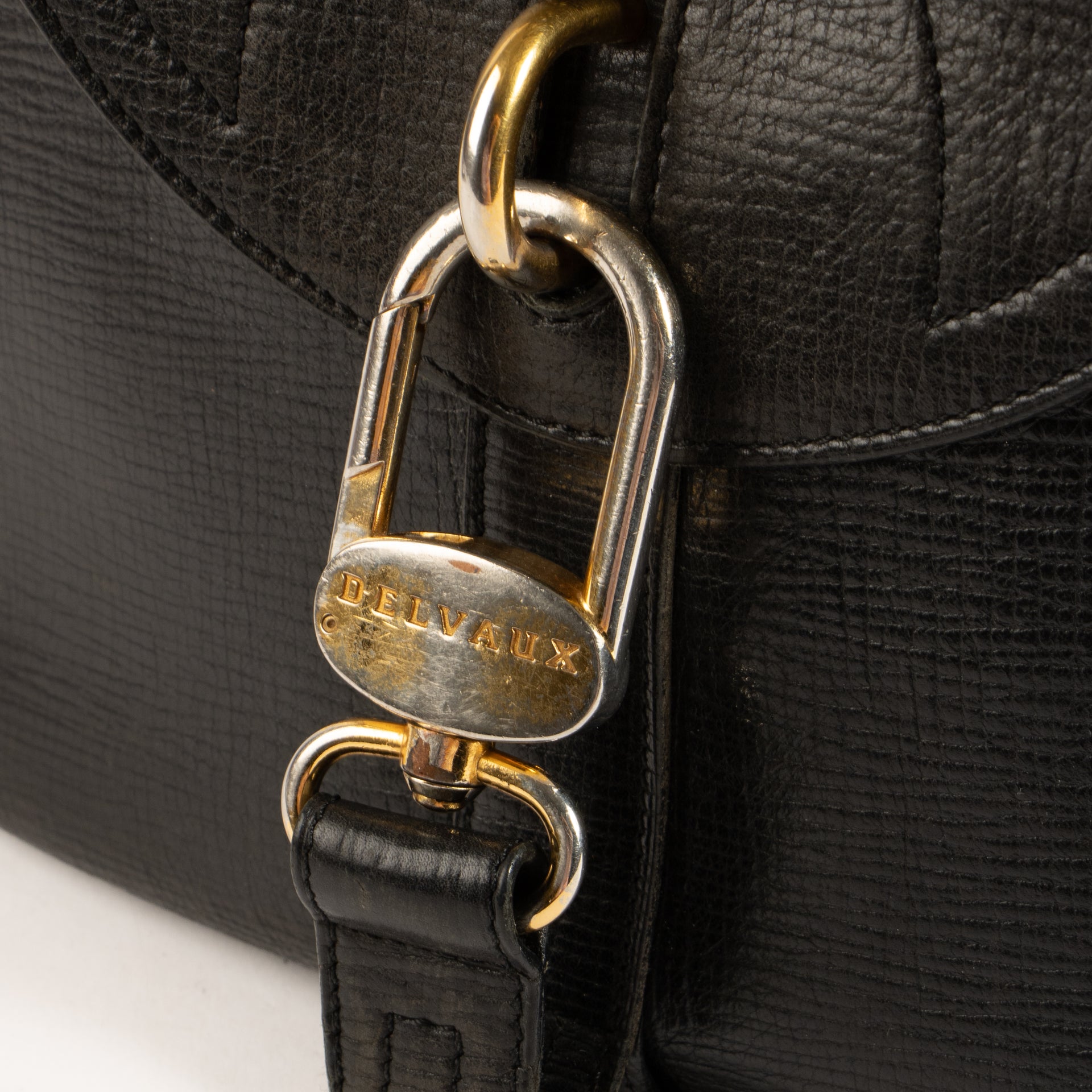Delvaux  Black Cerveau Shoulder Bag