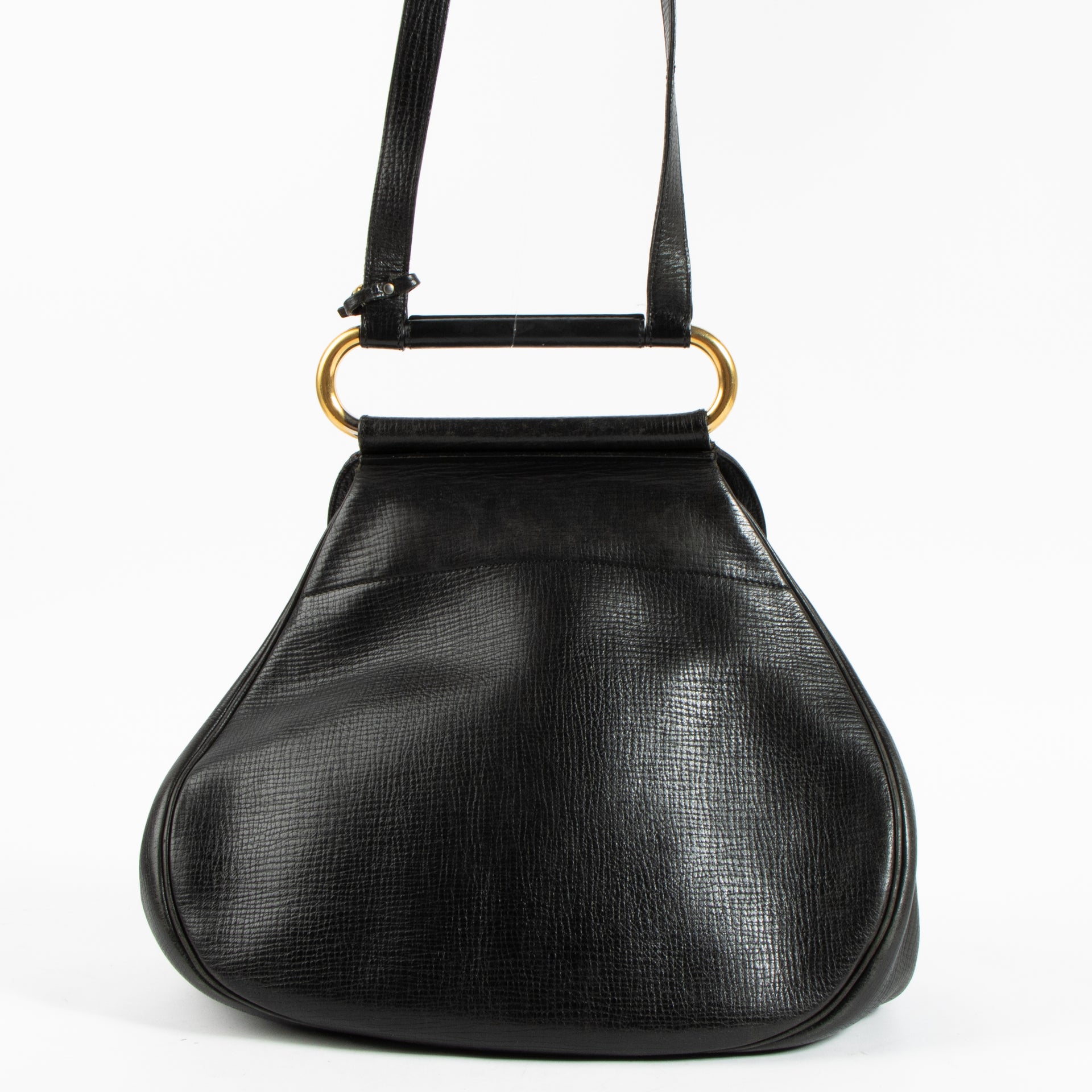 Delvaux  Black Cerveau Shoulder Bag