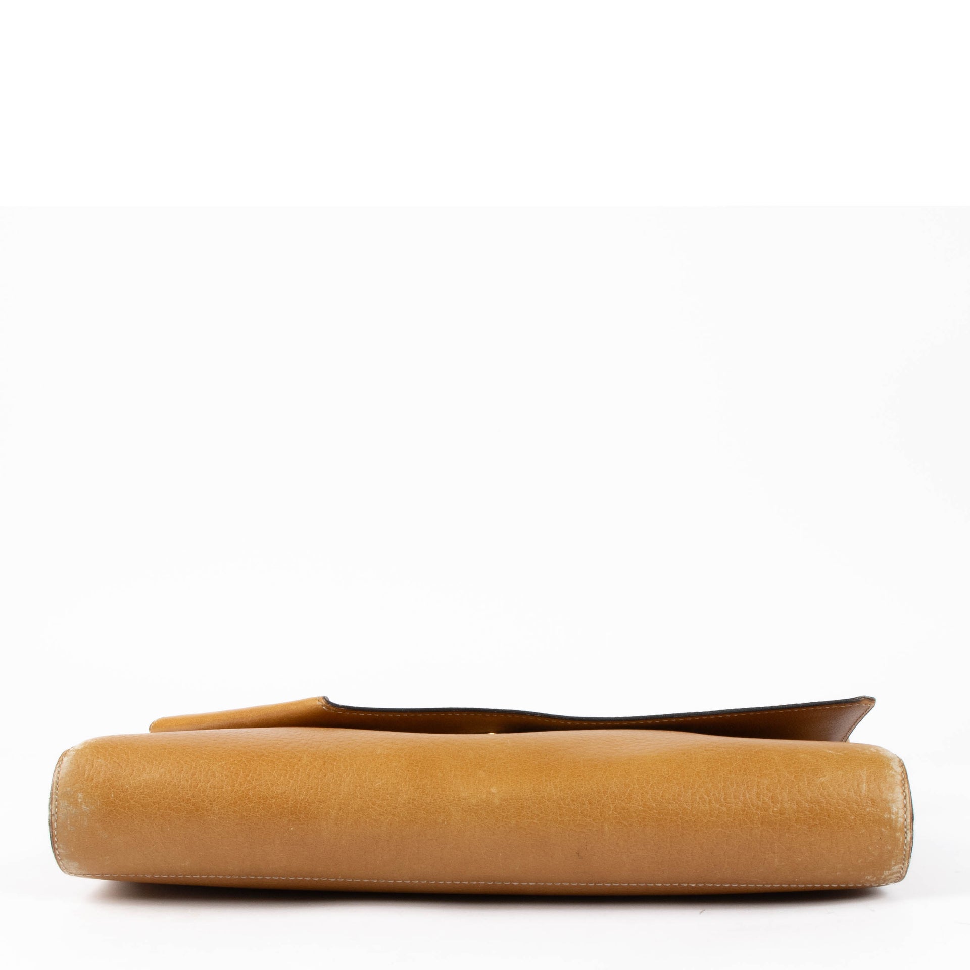 Delvaux Vintage Camel Leather Shoulder Bag
