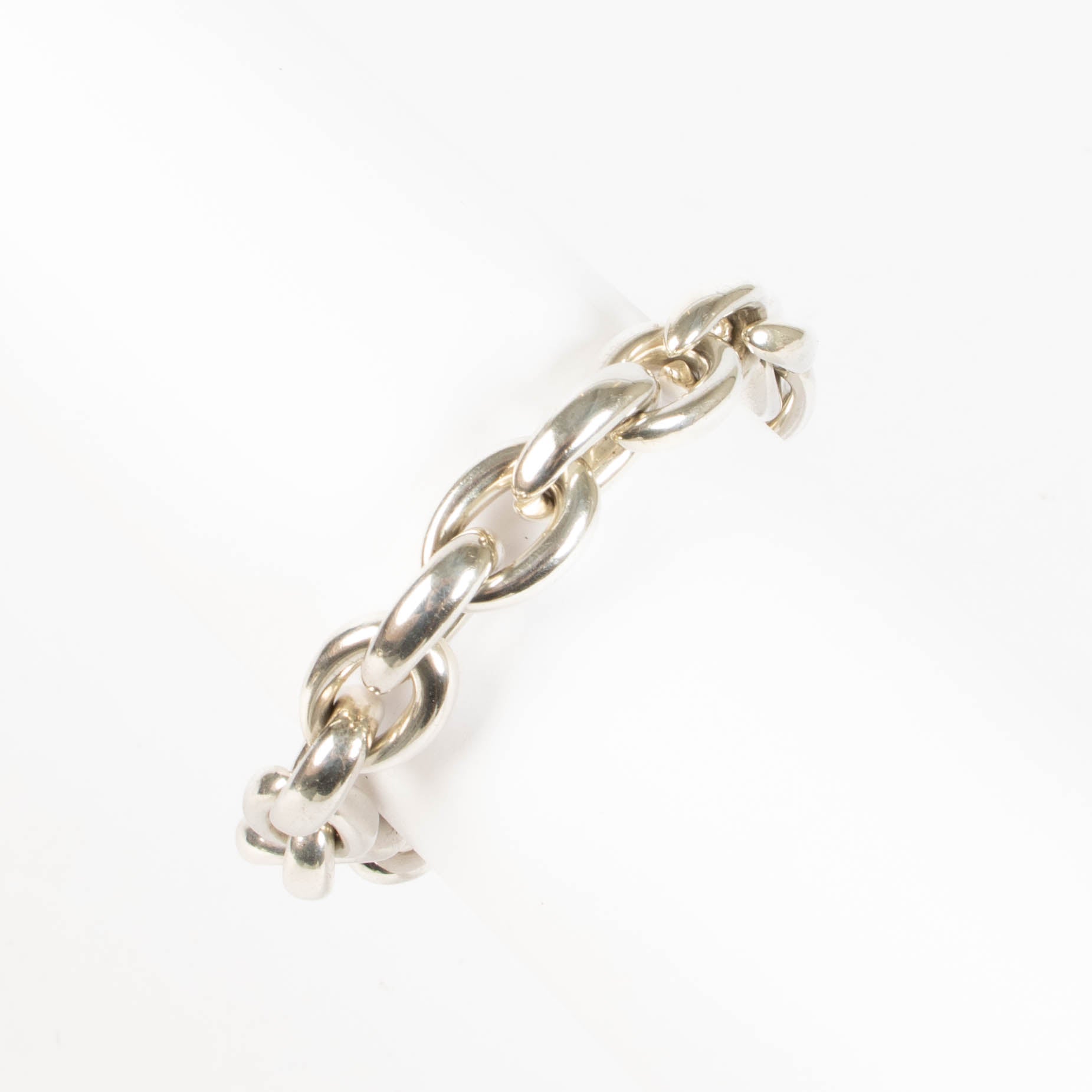 Hermes Silver Acrobate Bracelet - Size 18