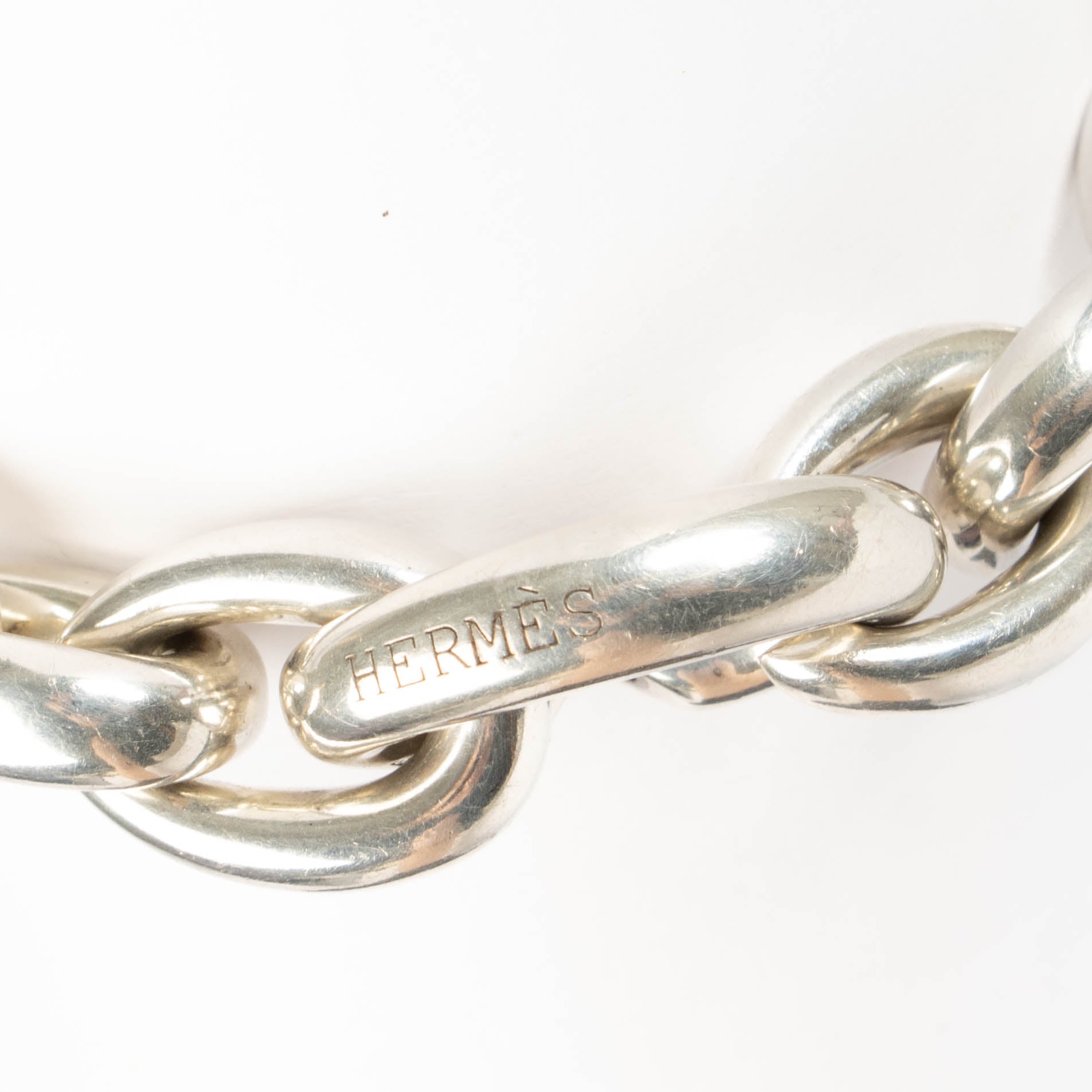 Hermes Silver Acrobate Bracelet - Size 18