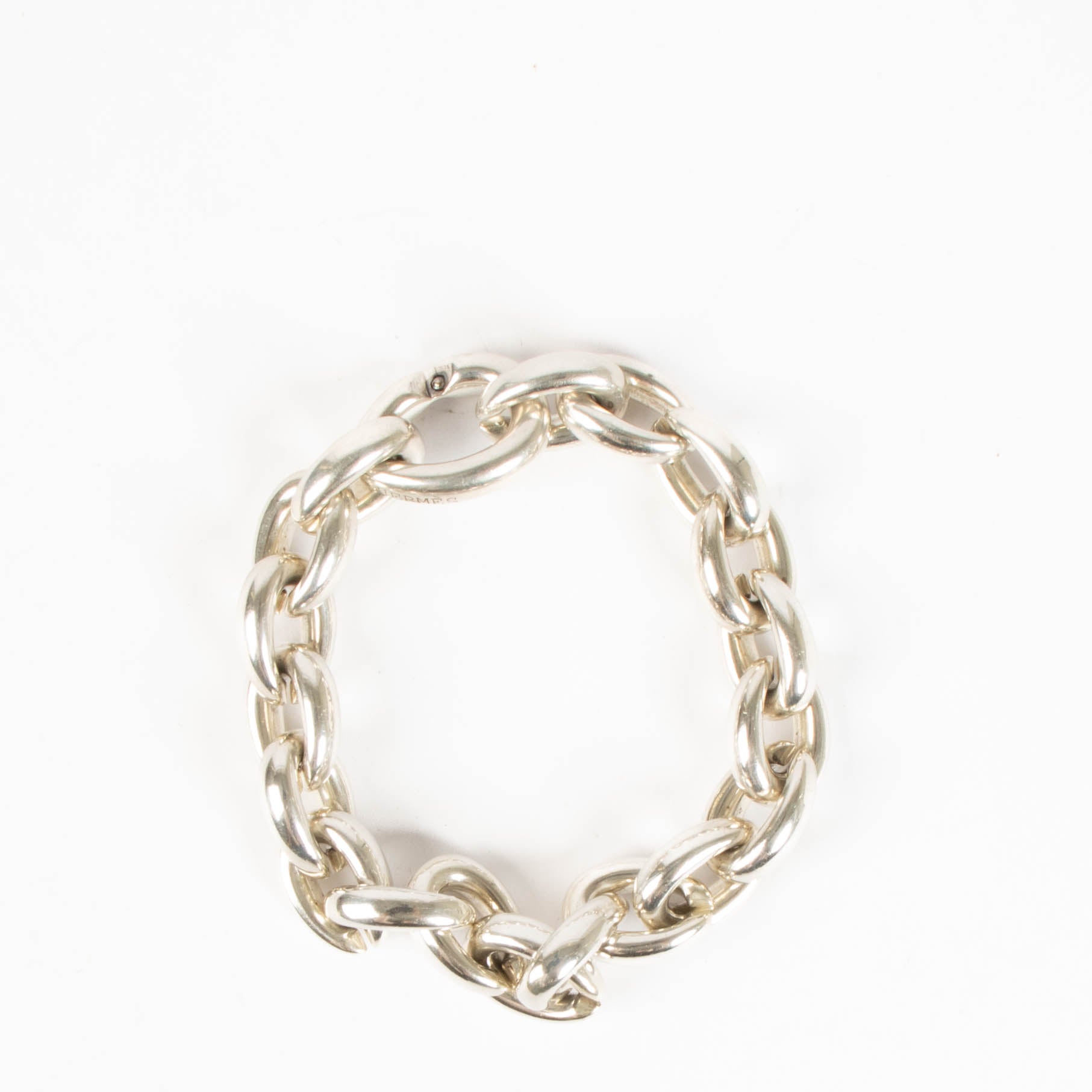 Hermes Silver Acrobate Bracelet - Size 18