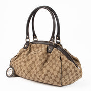 Shop the authentic Gucci GG Canvas Sukey Boston Bag second hand on Labellov.com