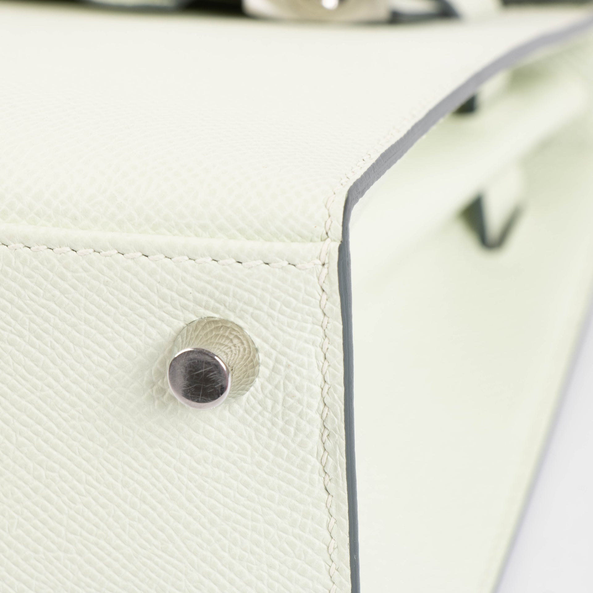 Hermes Kelly 25 Vert Fizz Epsom PHW