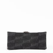 Shop this 100% authentic Balenciaga Black Denim BB Hourglass Small Bag at Labellov.com