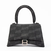 Shop this 100% authentic Balenciaga Black Denim BB Hourglass Small Bag at Labellov.com