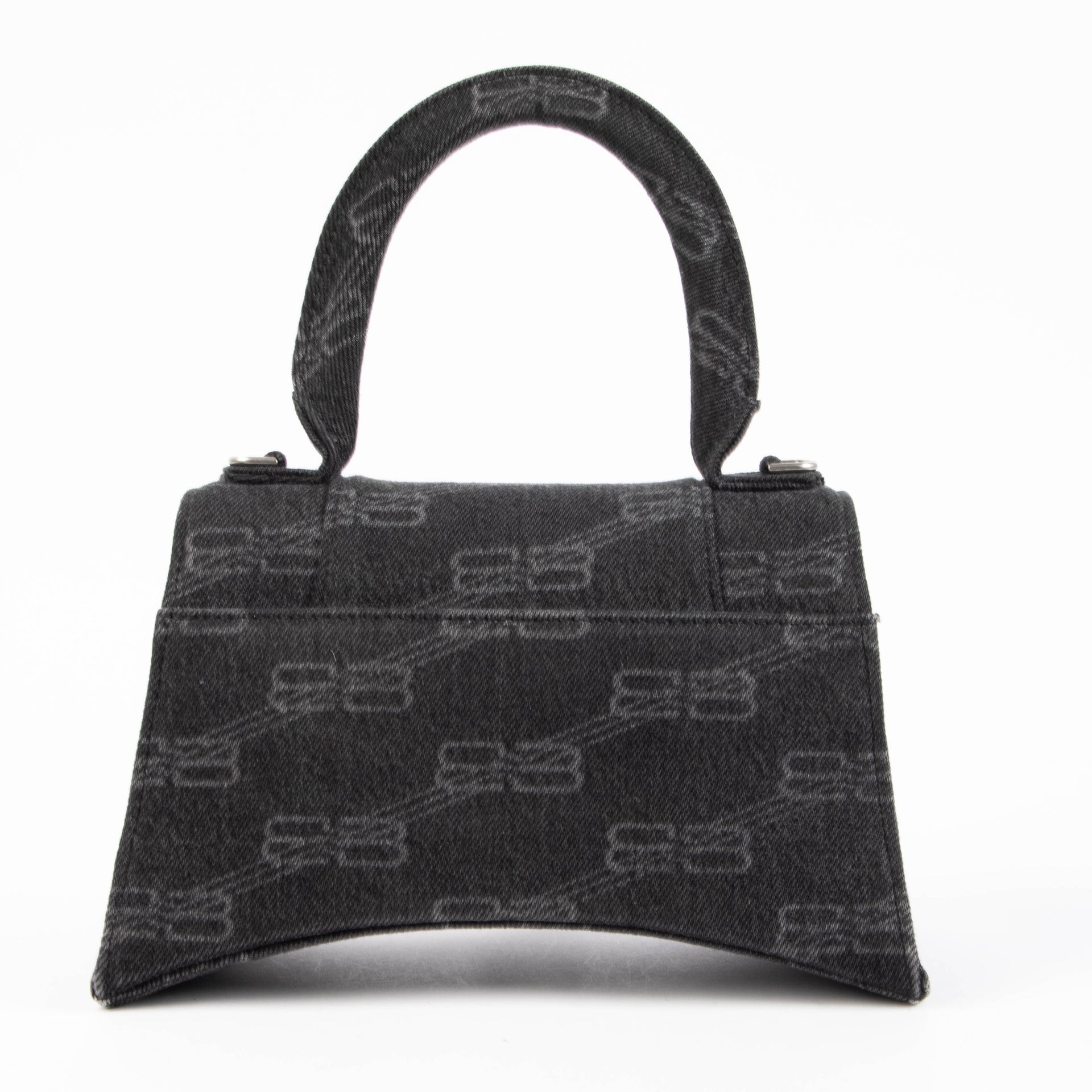 Shop this 100% authentic Balenciaga Black Denim BB Hourglass Small Bag at Labellov.com