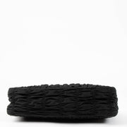 Shop this authentic Prada Black Gathered Nylon Chain Bag pre-loved on Labellov.com