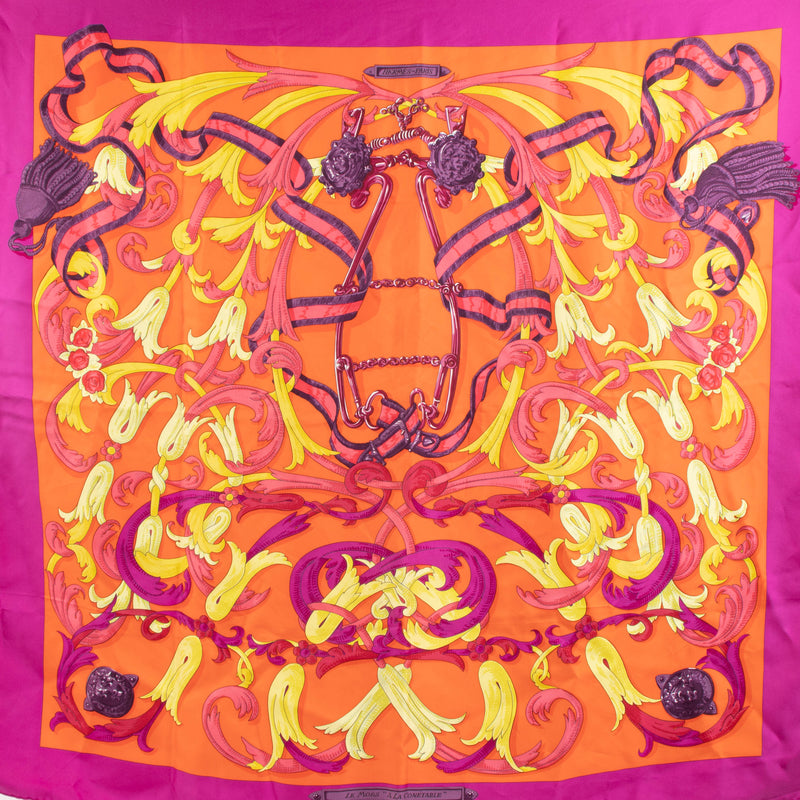 Hermes Silk 90 Scarf Le mors A La Conétable