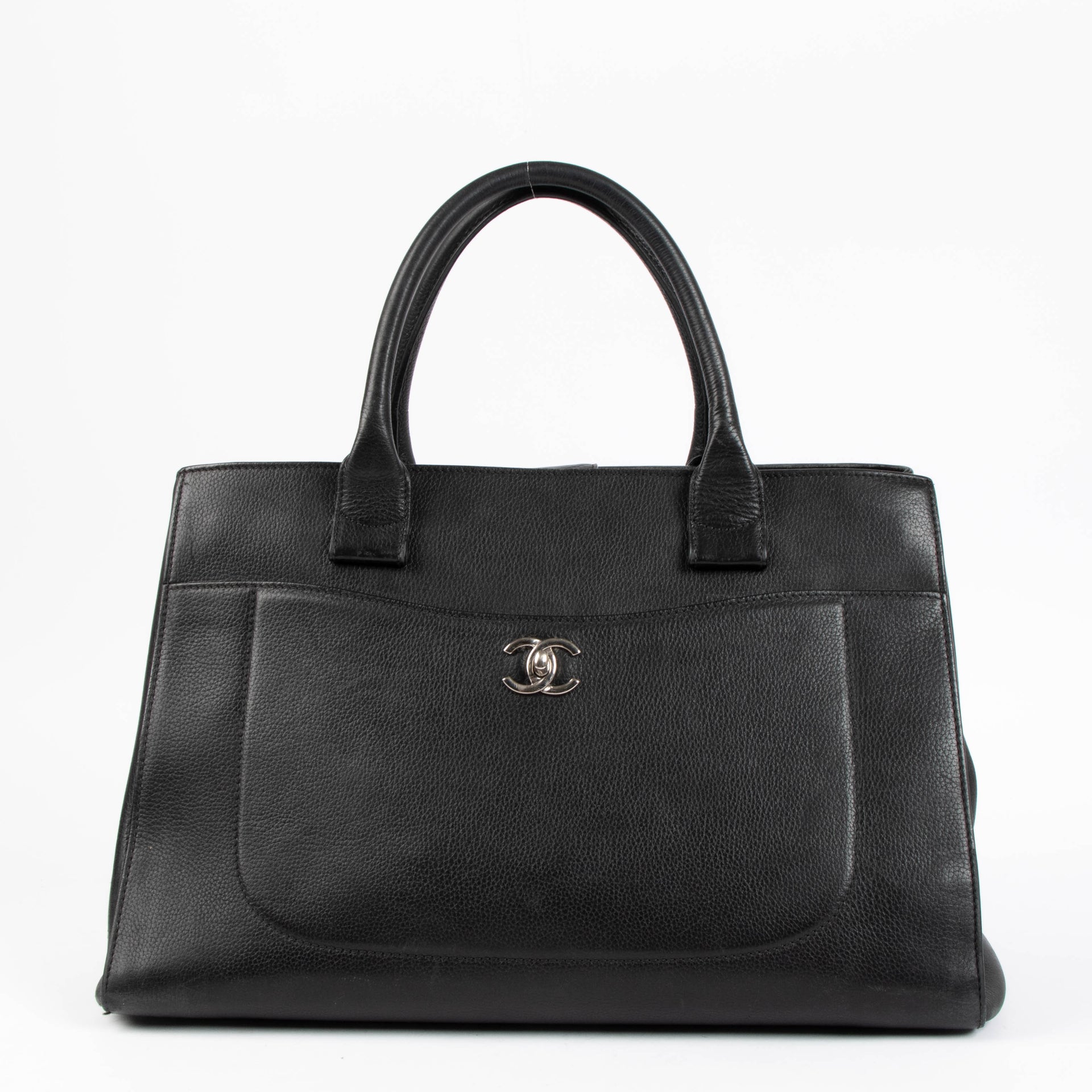 Chanel Black Calfskin Medium Neo Executive Tote Bag