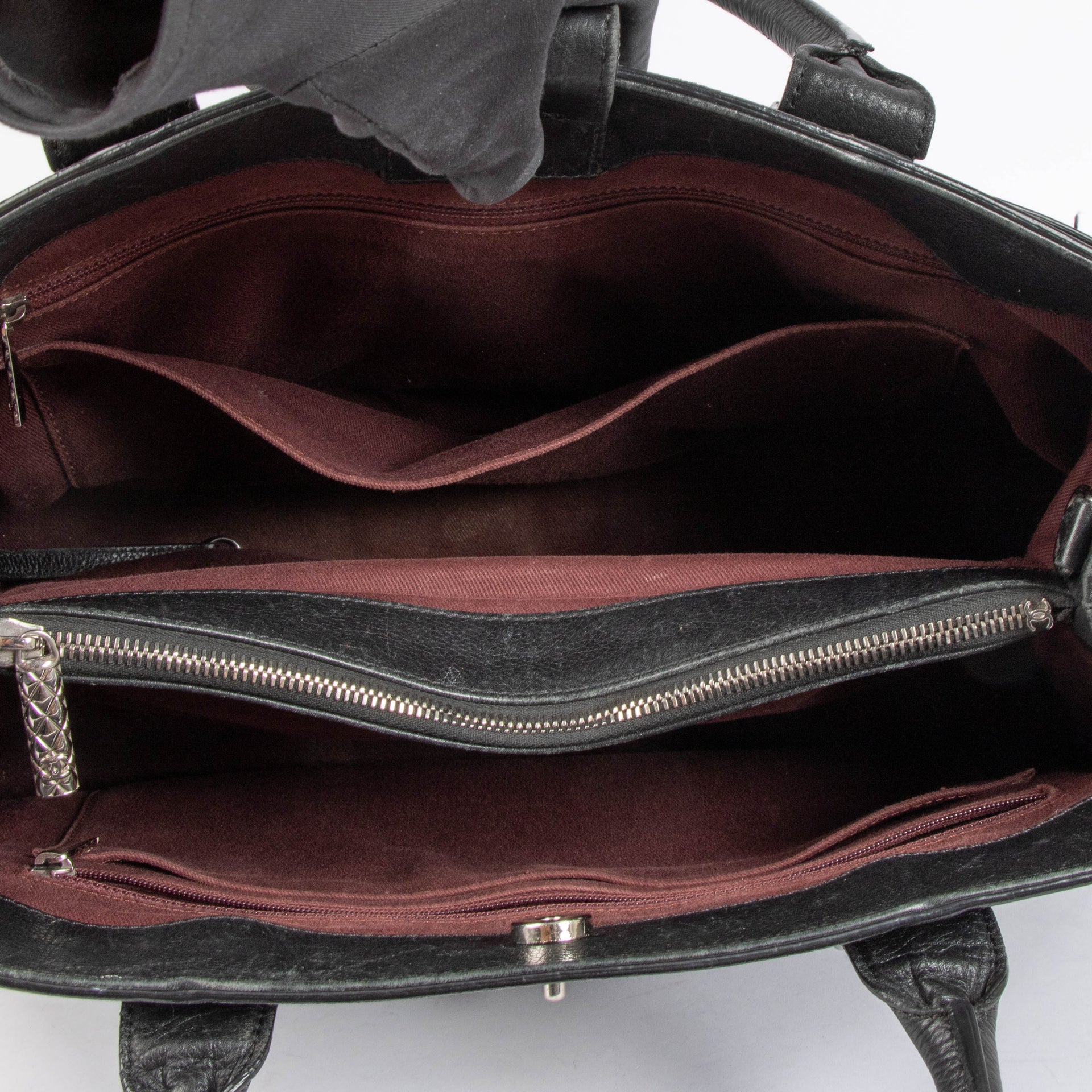 Chanel Black Calfskin Medium Neo Executive Tote Bag
